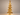 Albero di filo in glitter oro con luci led bianco caldo