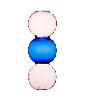 Vaso Bubble bubble rosa e blue
