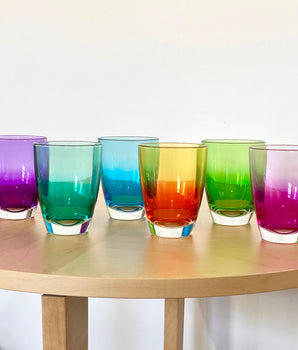 Set 6 bicchieri colorati